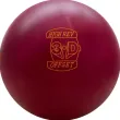 3-D Offset Red Solid bowling ball