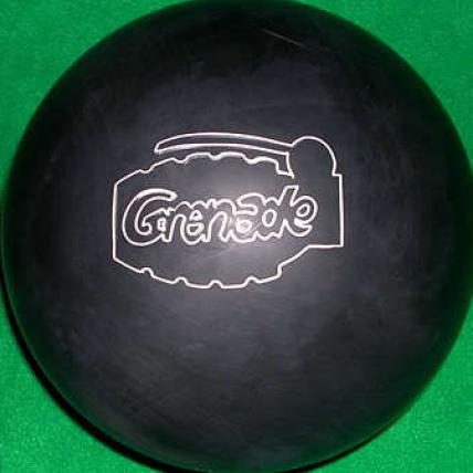 Black Grenade bowling ball photo