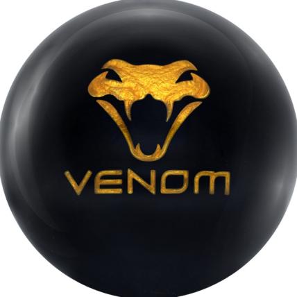 Black Venom bowling ball photo