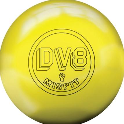 DV8 Misfit Pearl Yellow bowling ball photo