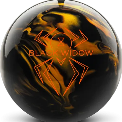 Hammer Black Widow - Black / Gold bowling ball photo