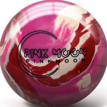 Pink Moon bowling ball photo