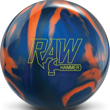 Raw Hammer - Blue / Black / Orange bowling ball photo