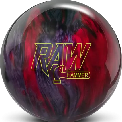 Raw Hammer - Red / Smoke / Black bowling ball photo
