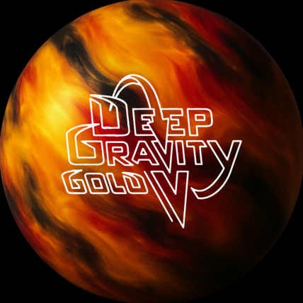 Deep Gravity Gold V bowling ball photo